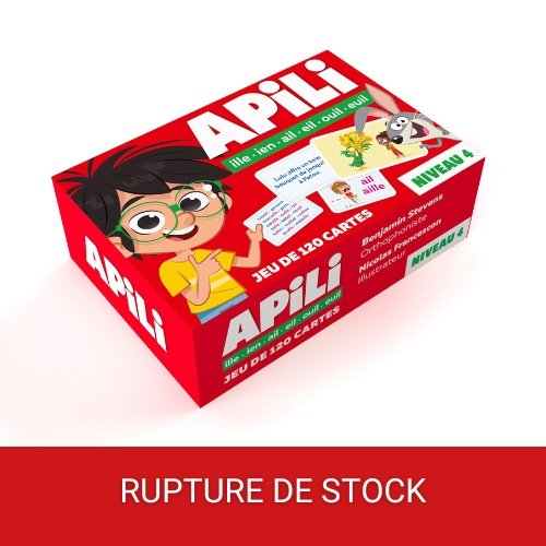 Jeu de 120 cartes Apili niveau 4