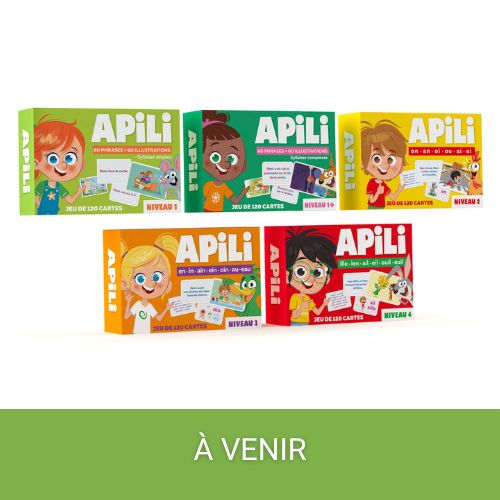 Pack de jeux Apili à venir