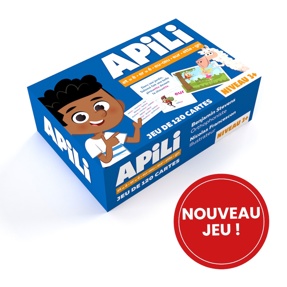 Jeu de cartes Apili niveau 3+