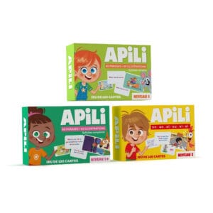 Pack 3 Jeux de 120 cartes Apili